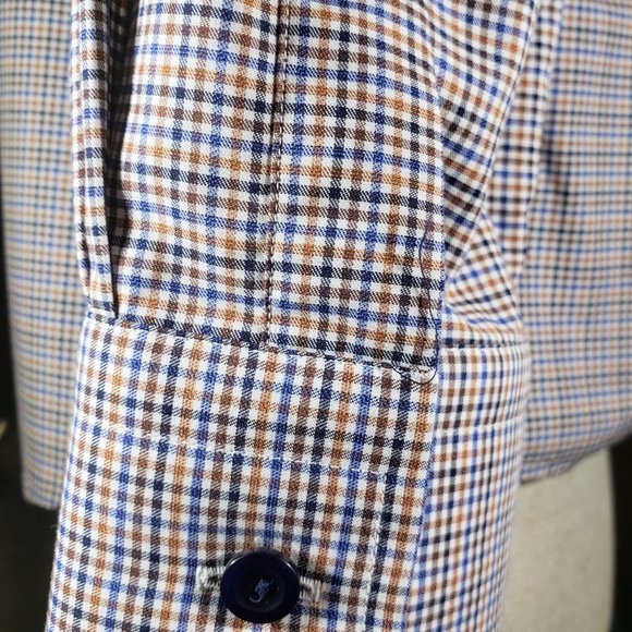 ETON Of Sweden, NWOT,  Multi colored check, Size 16.5/42 Contemporary Fit - Picture 7 of 9